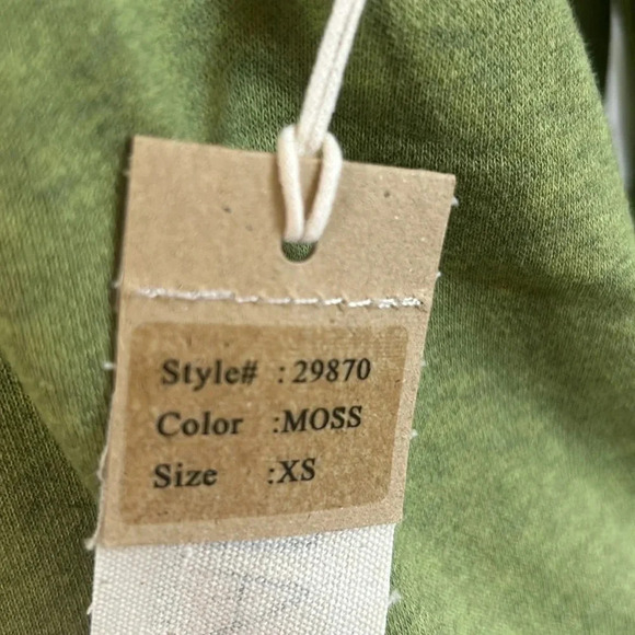 HABITAT green oversized, pullover ,NWT .sea shell,casual, PTP 19.5  and 22.5” - Picture 10 of 13